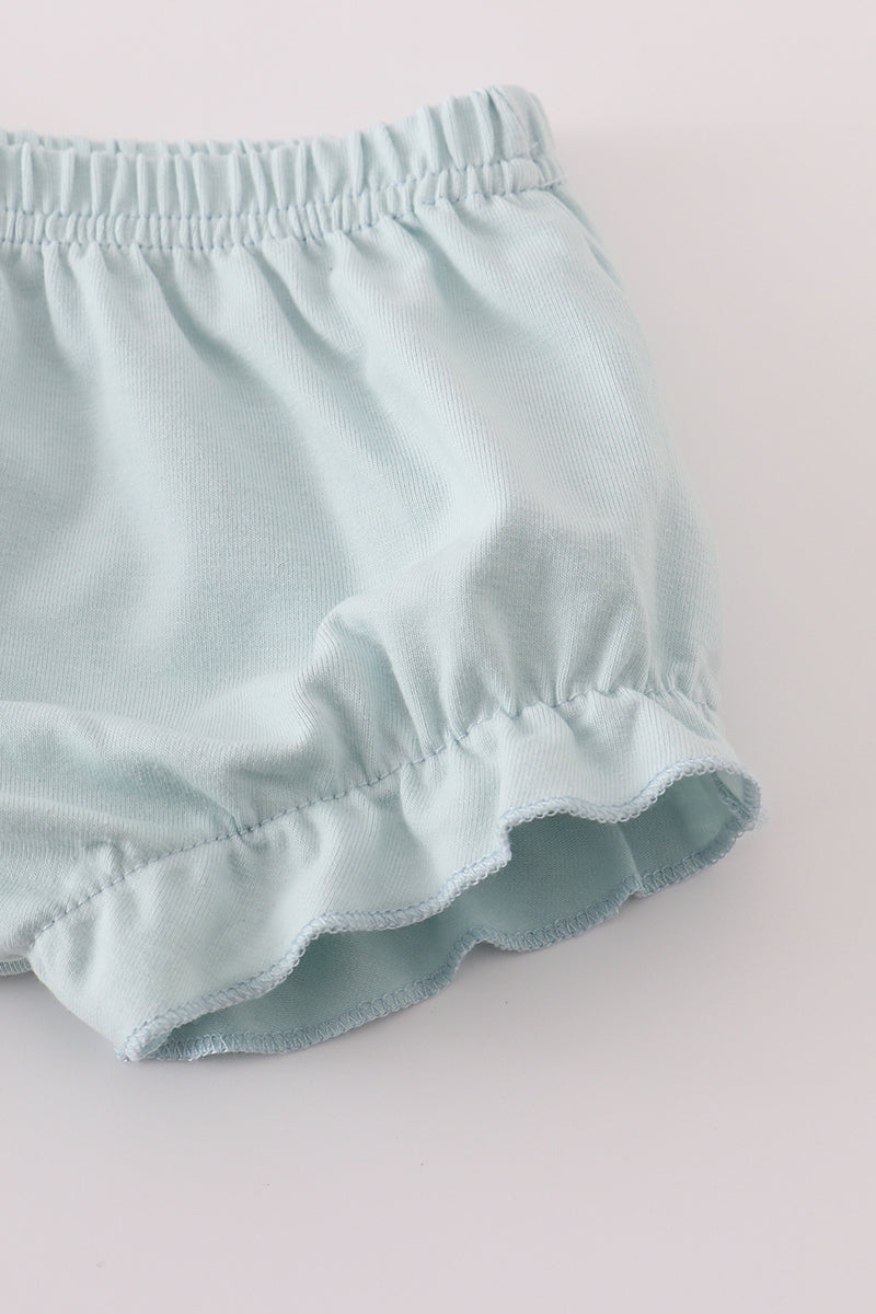 Pink embroidery bloomer set