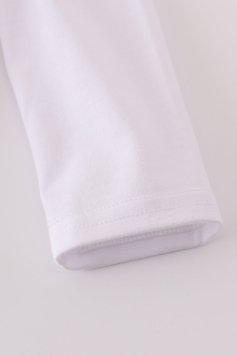 Pink bow smocked bubble