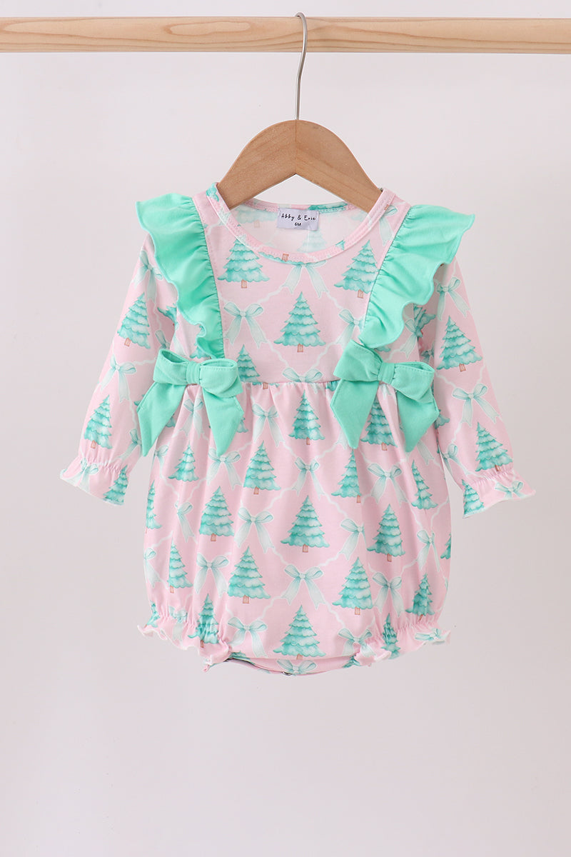 Pink christmas tree ruffle bubble