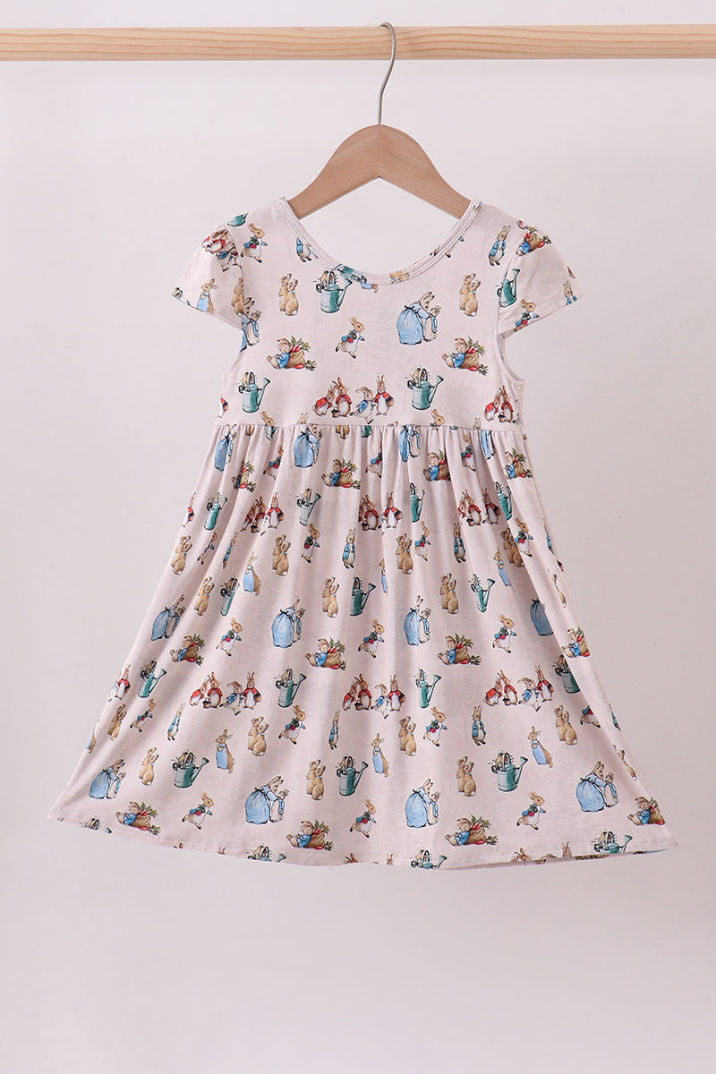 Brown bunny bamboo dress