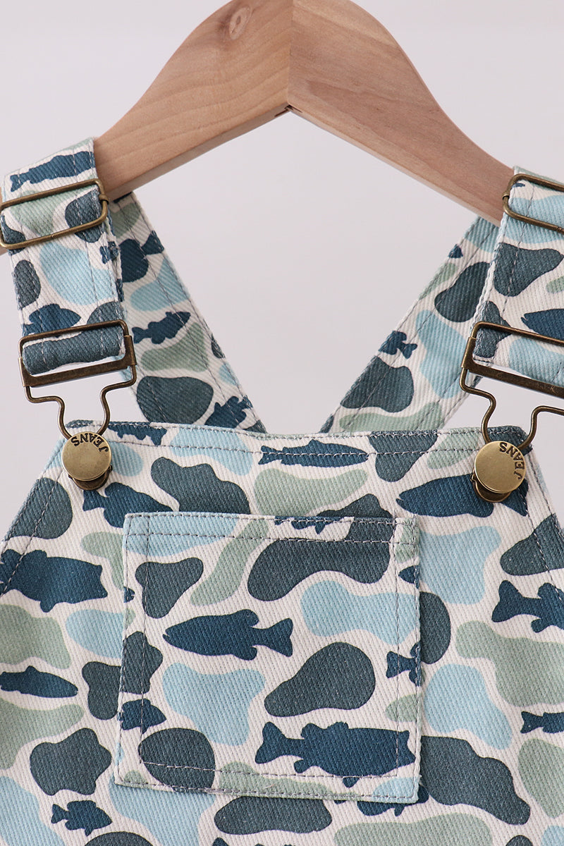 Camouflage denim dress