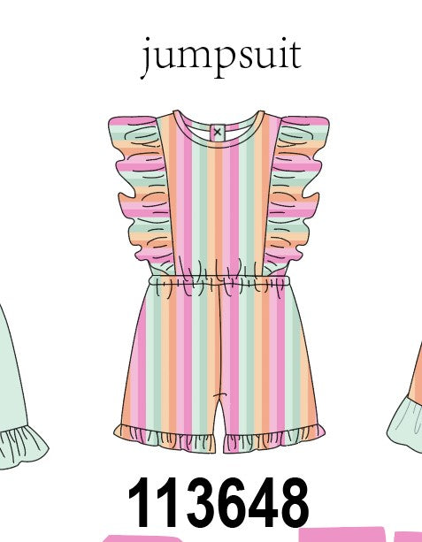 Rainbow Stripe Jumpsuit