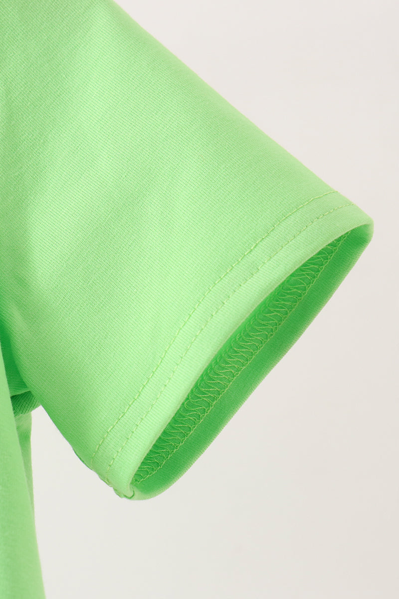 Green embroidery top