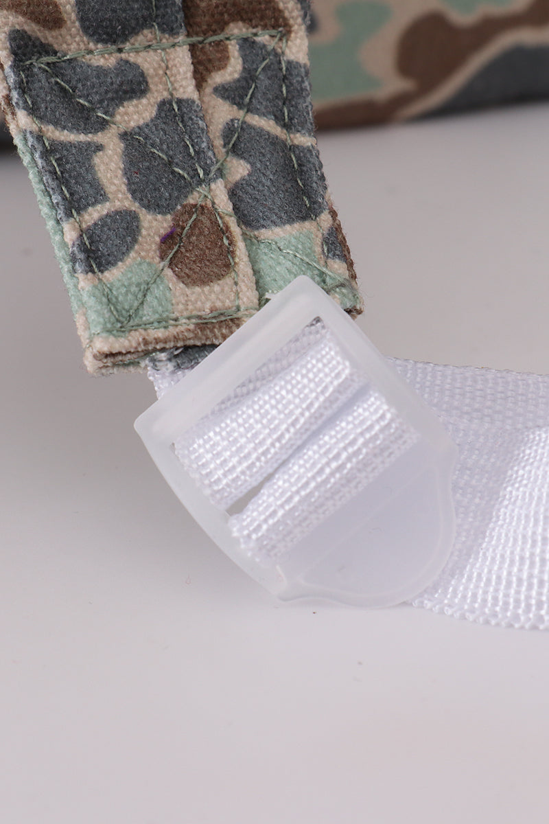 Camouflage duck applique backpack