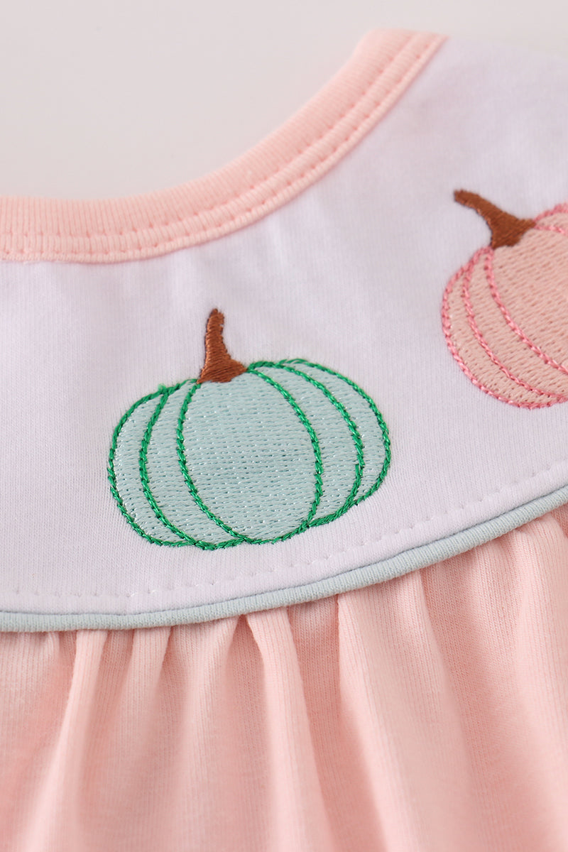 Pink embroidery bloomer set