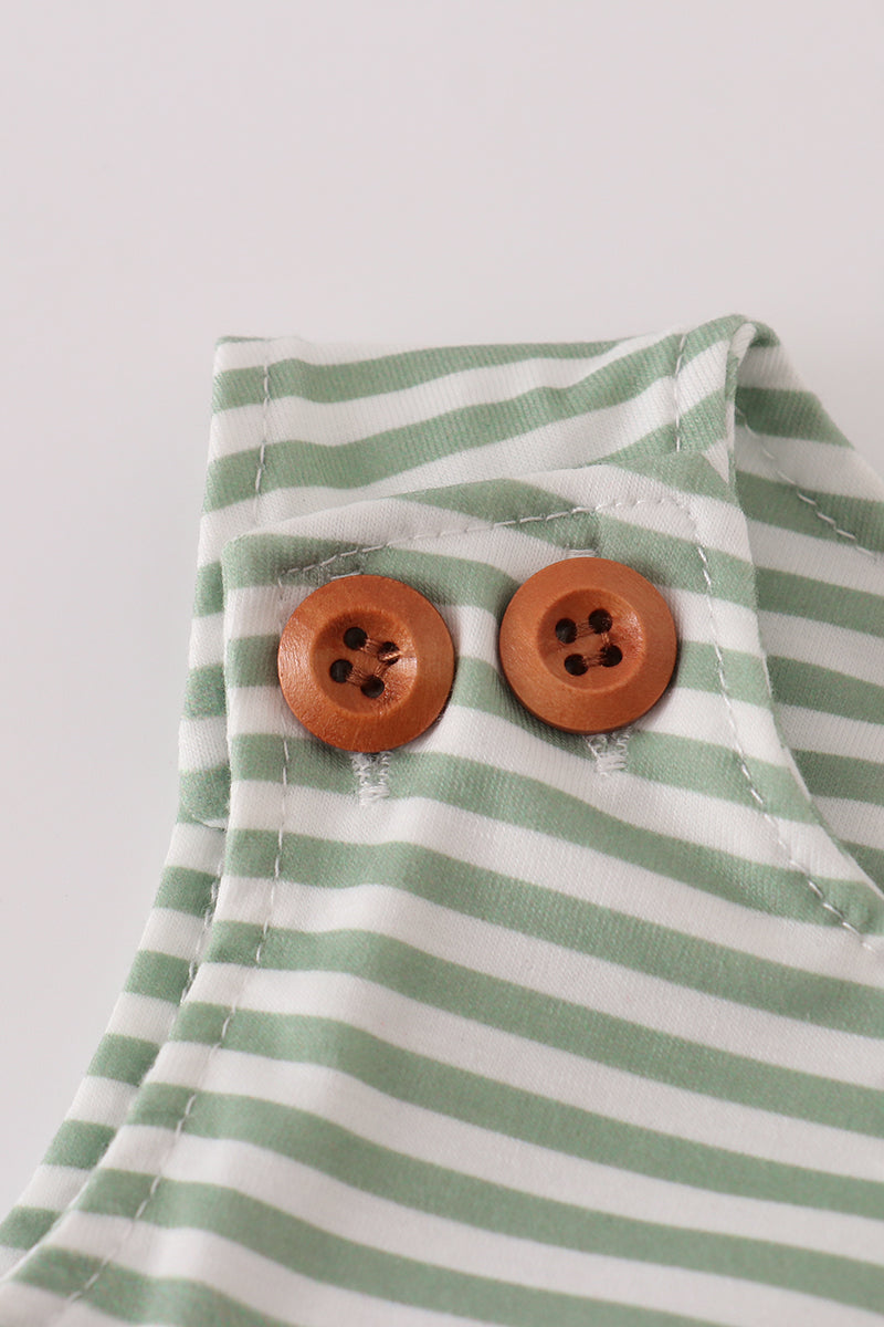 Green turkey french knot stripe jonjon