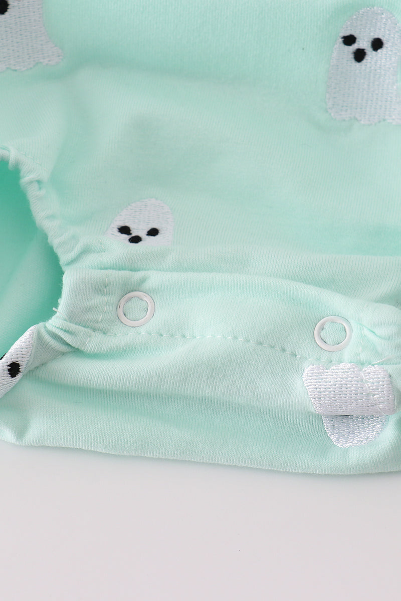 Green ghost embroidery bubble
