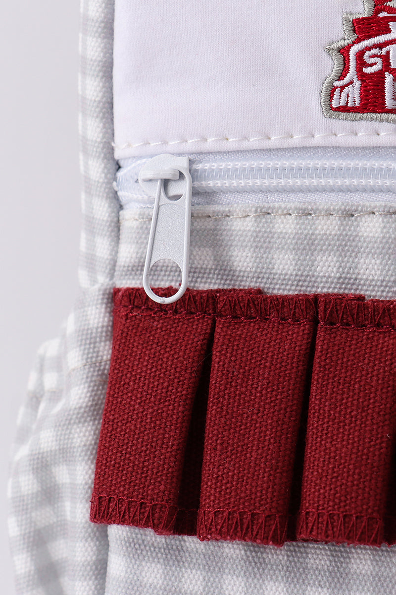 Mississippi state bulldogs embroidery girl backpack