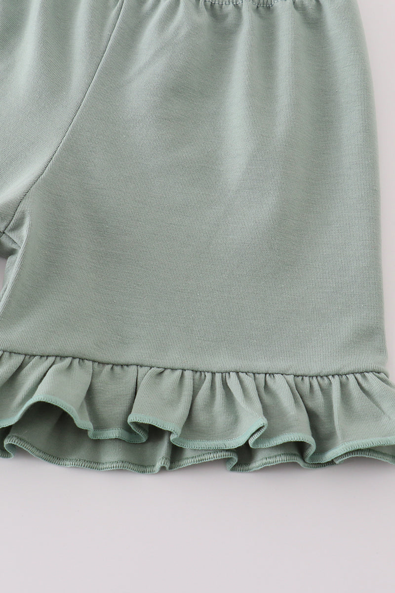 Green duck print set