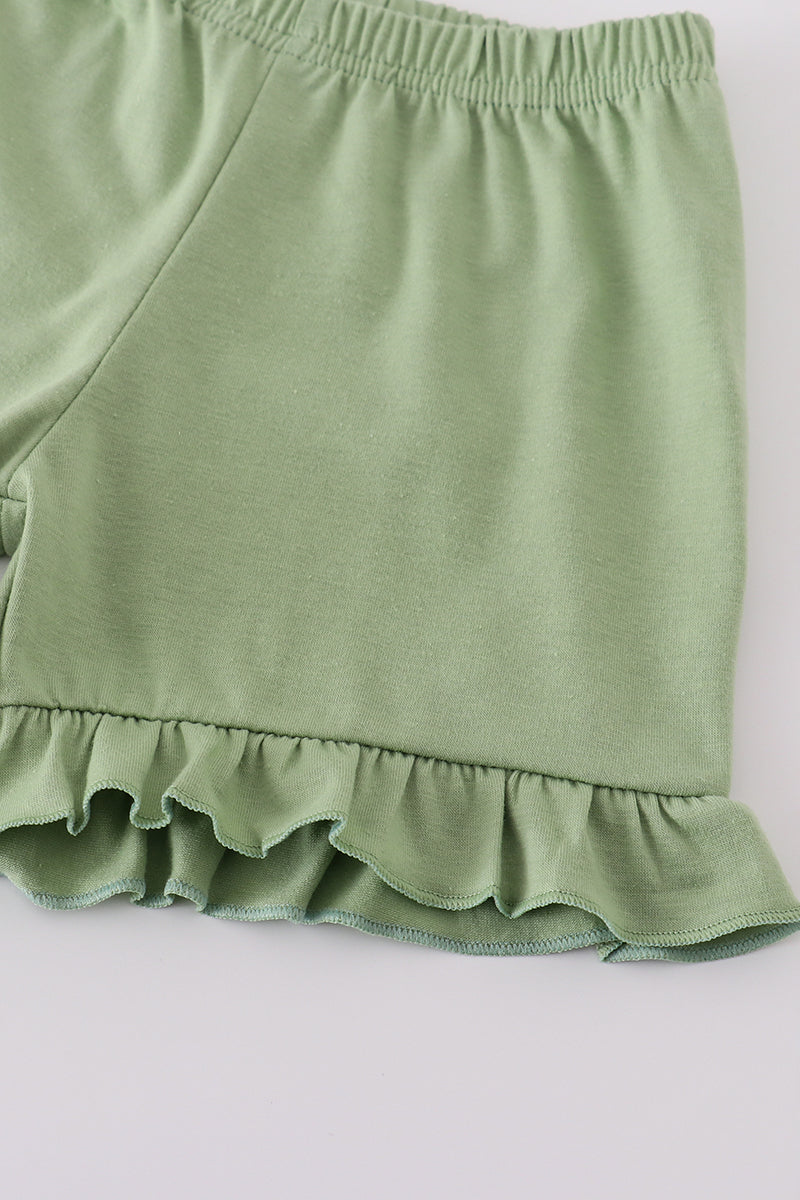 Green garden rose set