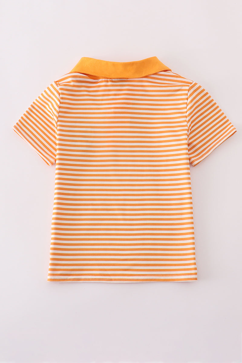 Orange tennessee applique stripe shirt