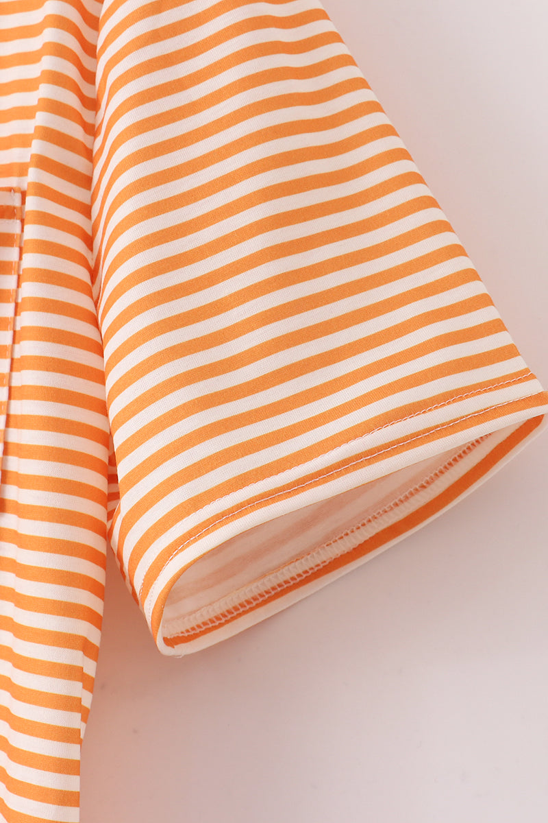 Orange tennessee applique stripe shirt