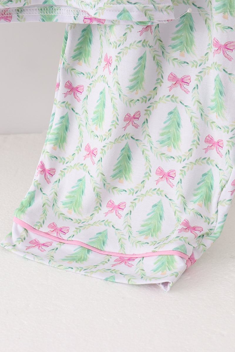 Green christmas tree mom pajama set