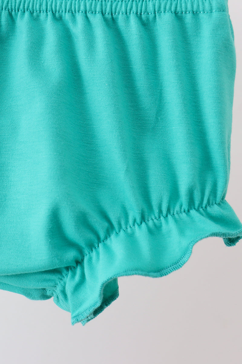 Green Mallard Embroidered Bloomer Set