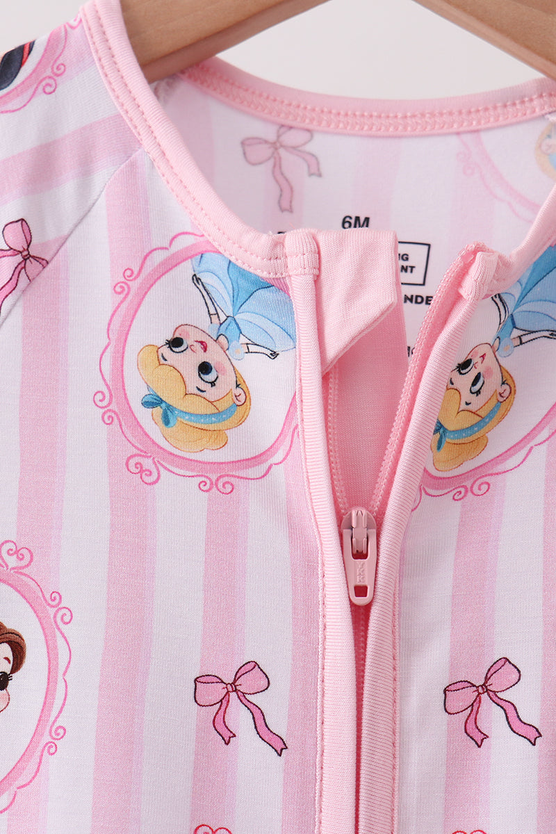 Pink Princess Bamboo Romper