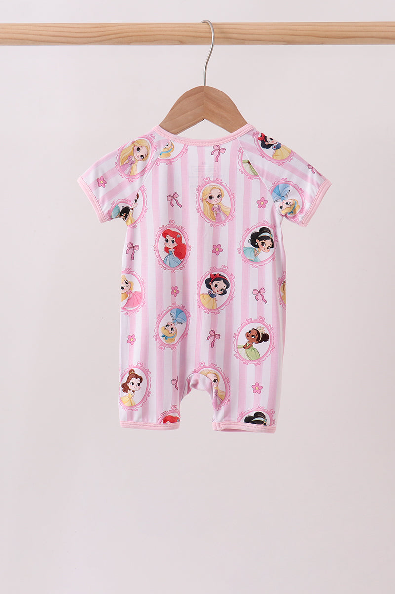 Pink Princess Bamboo Romper
