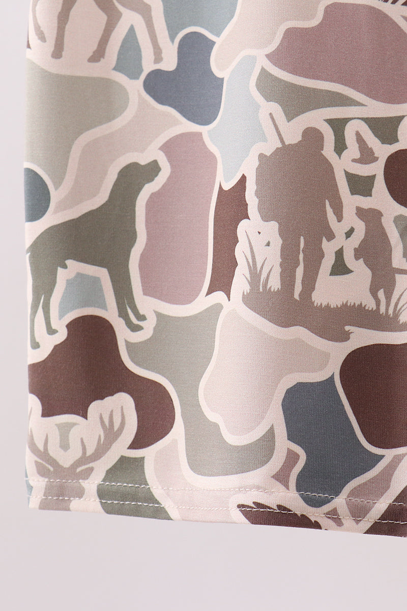 Camouflage Hunting Bamboo Pajama Set