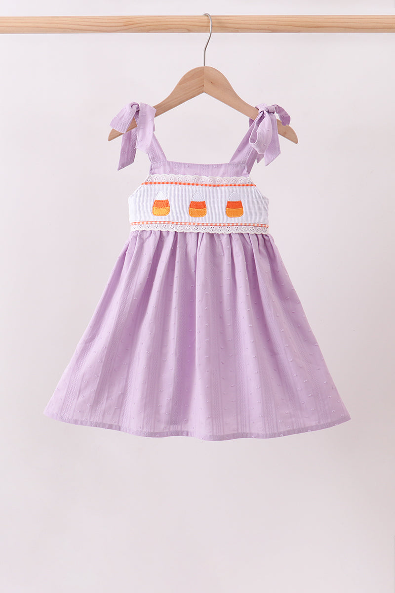 Purple Candy Smocked Dress