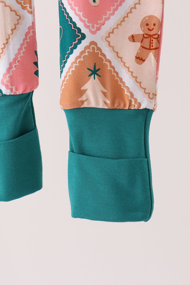Green Gingerbread Bamboo Romper
