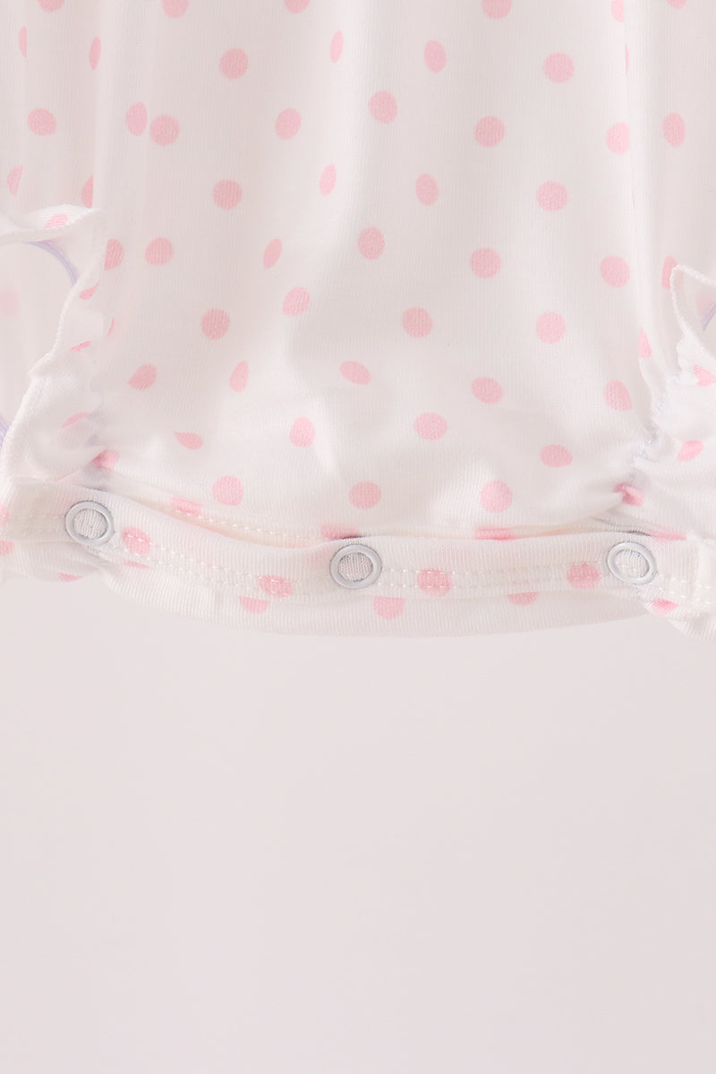 Pink french knot dot bubble