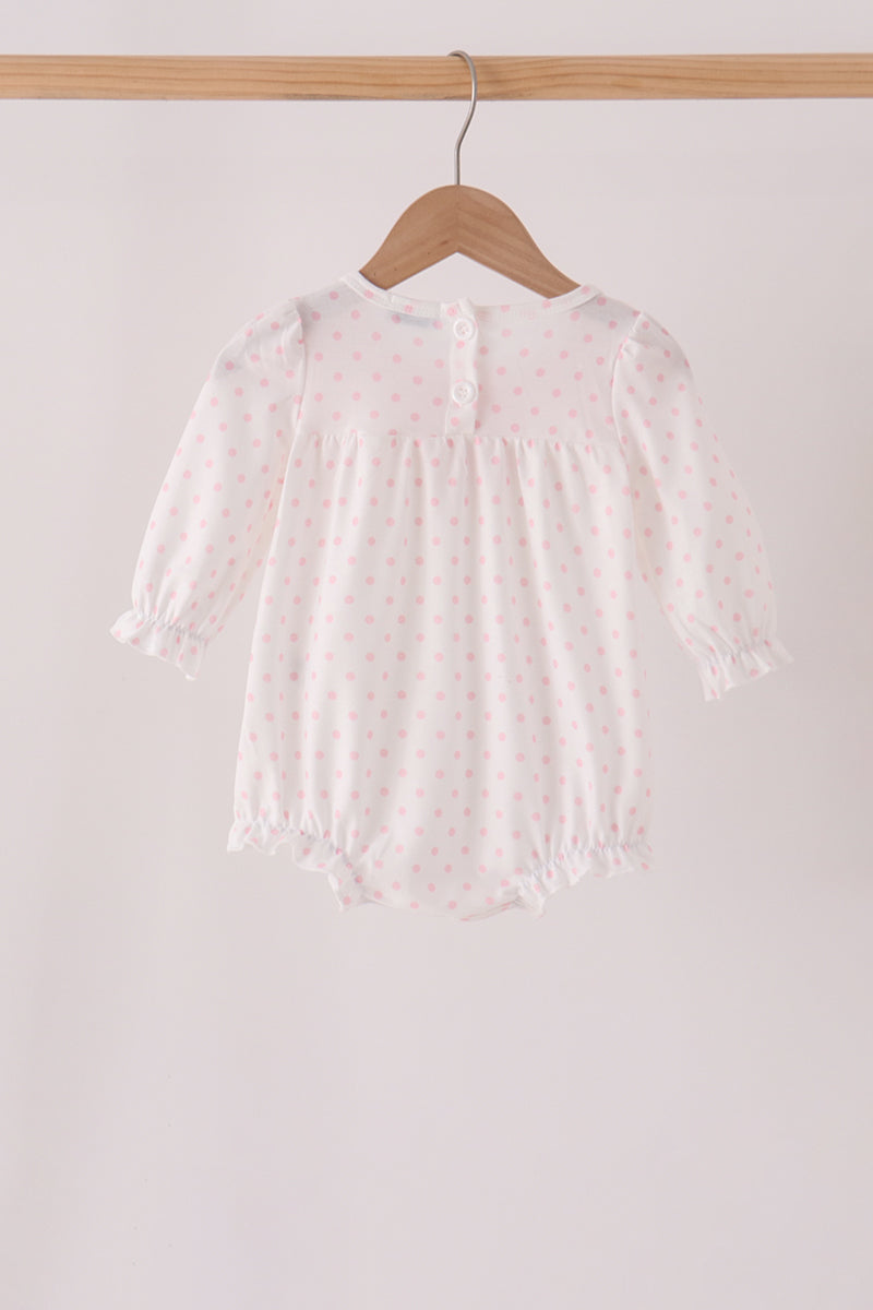 Pink french knot dot bubble