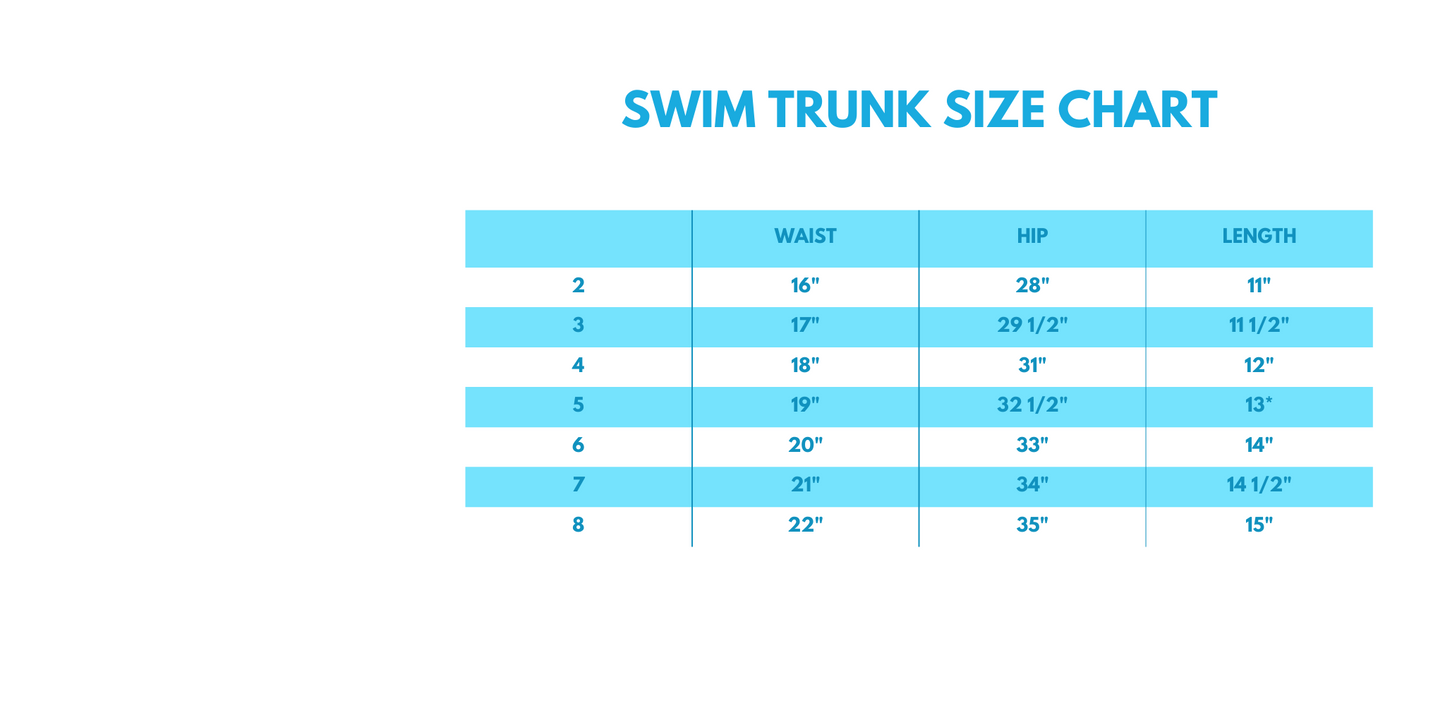 Blue marine creature print swim trunks