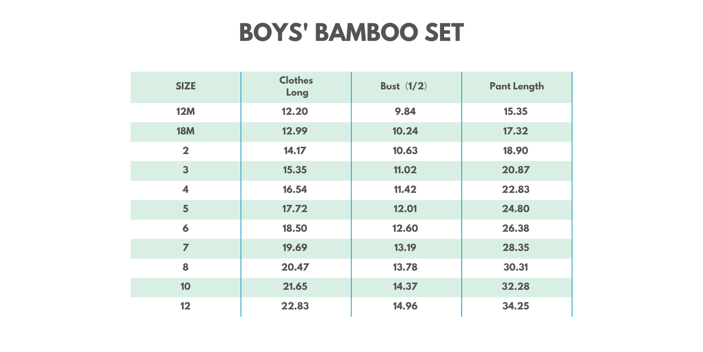 Blue Turtle Bamboo Pajama Set