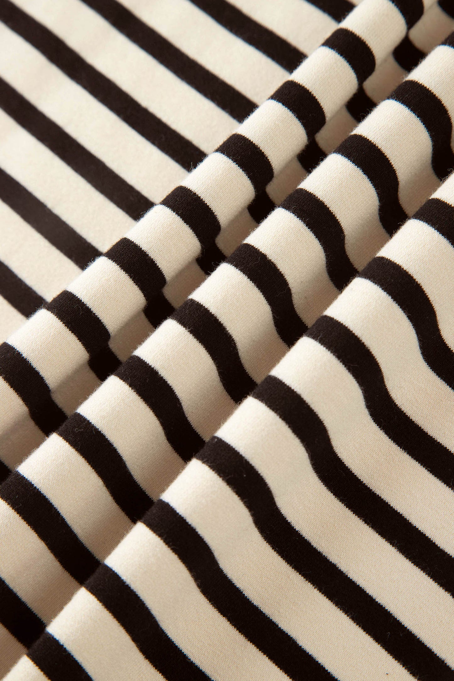 Black Stripe Ribbed Color Block Trim Zip Polo Tee Drawstring Shorts 2pcs Outfit