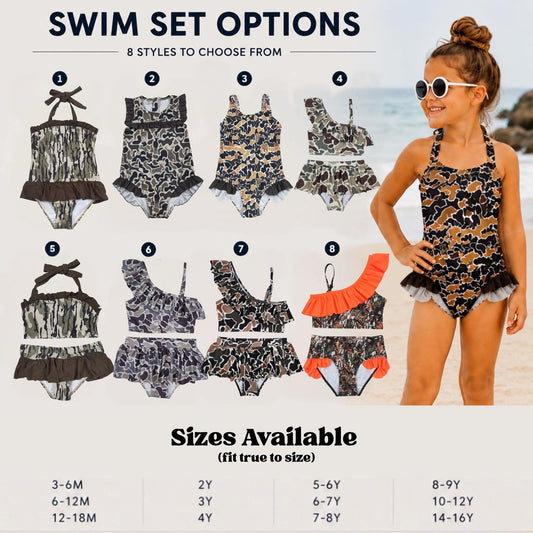 Girls pick your pattern swim suits
